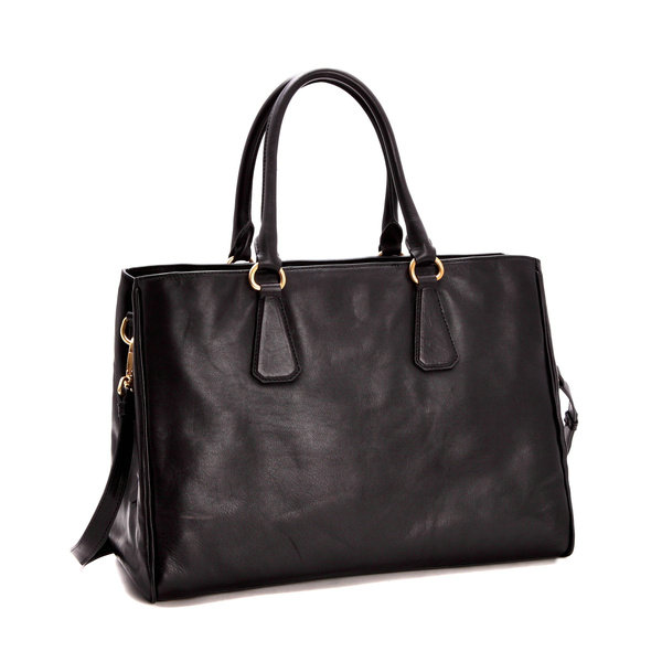 2014 Prada grainy calfskin tote bag BR4743 black for sale